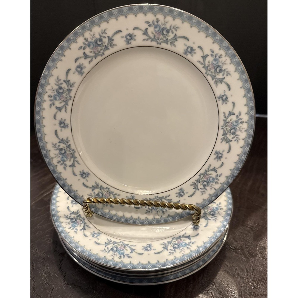 Sango Diplomat Cahill 334 Bread Butter Plates Plate Set Of 5 Japan Silver Trim